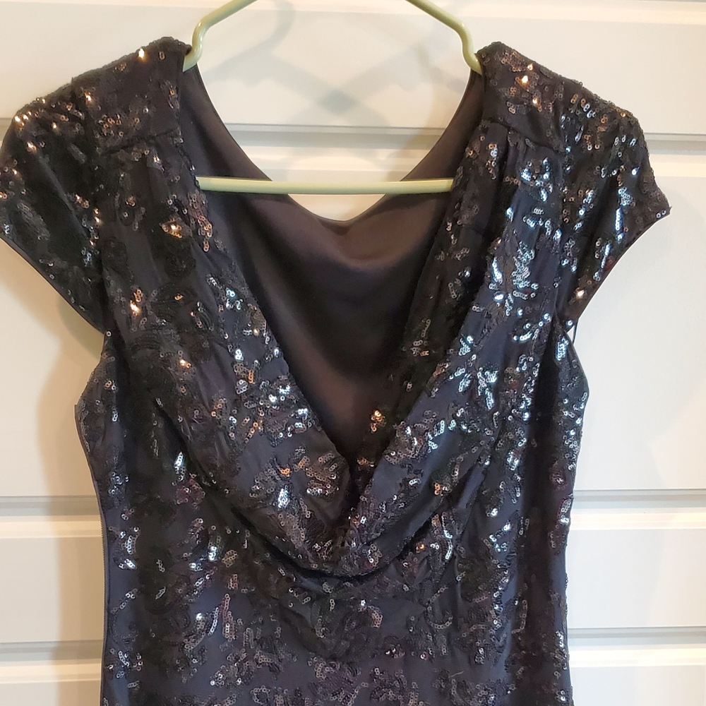 Calvin Klein Black sequence gown - Picture 3 of 5